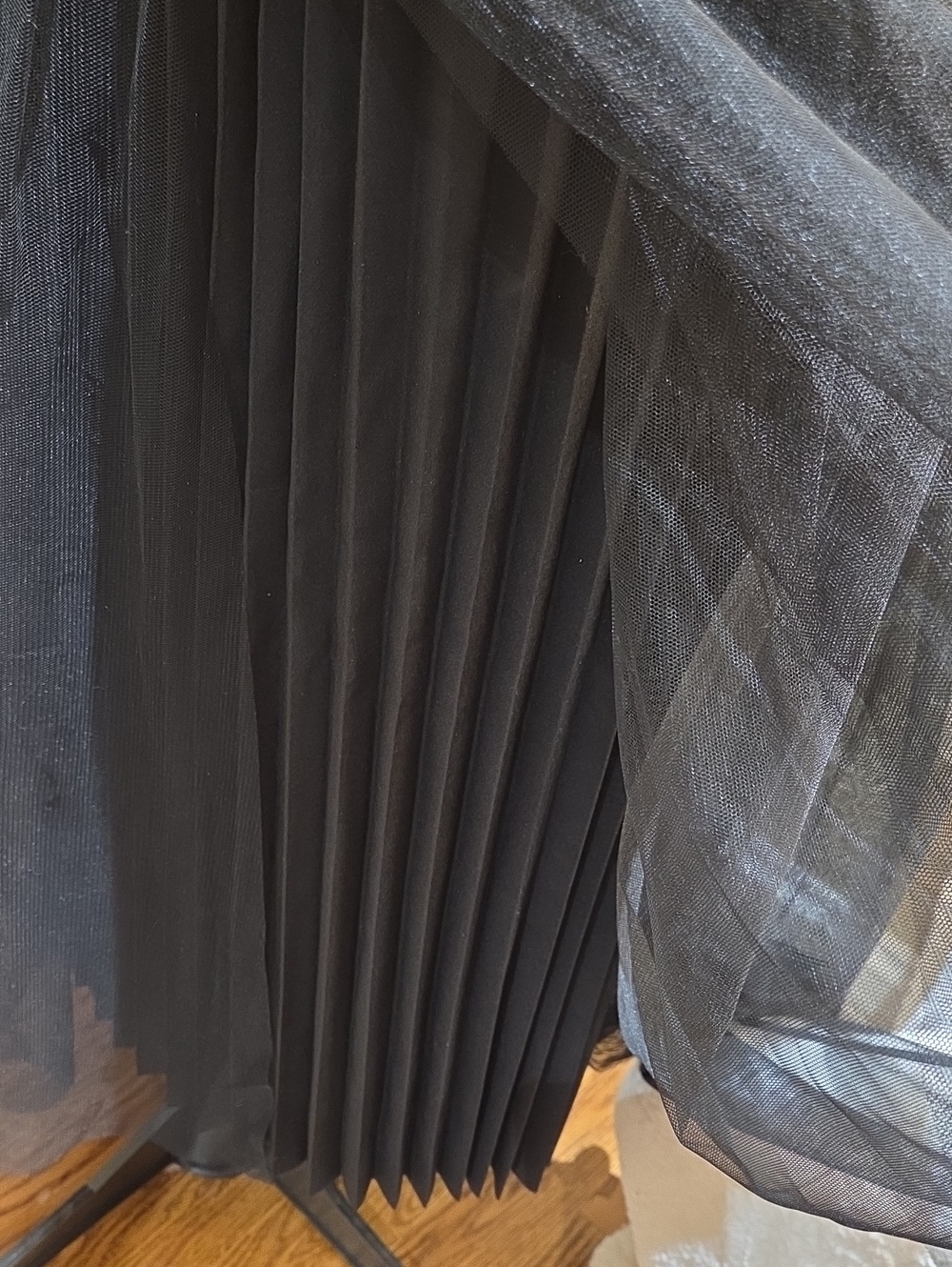 WD.NY Black Layered Tulle Maxi Skirt - Picture 4 of 9